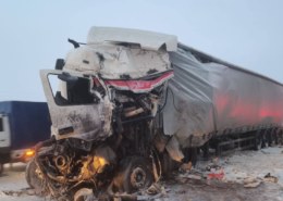 В Канском районе сегодня произошло ДТП с участием грузовых автомобилей.