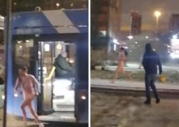 В Петербурге высадили из троллейбуса голого мужчину