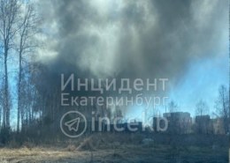 На 21-м километре Сибирского тракта вспыхнул пожар