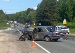 Смертельная авария на Арзамасской трассе недалеко от деревни Лапшиха