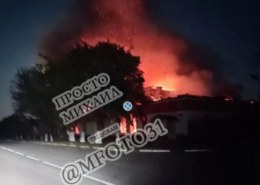 В Шебекино ночью сгорела типография на Московском проспекте