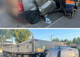 В Петербурге водитель не заметил припаркованный грузовик