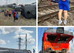 Пассажирский поезд сошёл с путей в Волгоградской области