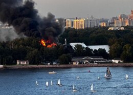 На Крестовском острове горит спортклуб Sport Palace