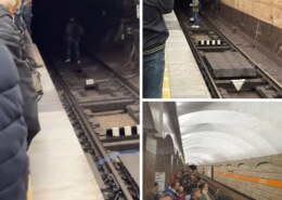 Пассажир метро спрыгнул в тоннель и задержал поезд