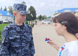 В Башкортостане росгвардейцы приняли участие в праздновании Дня Государственного флага Российской Федерации
