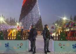 В Башкортостане росгвардейцы обеспечили безопасность открытия главной ёлки республики